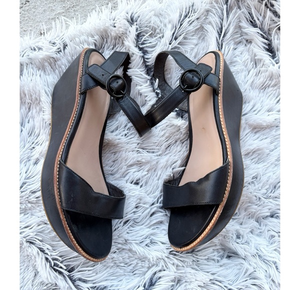 Camper‎ Damas Leather Wedge Sandals